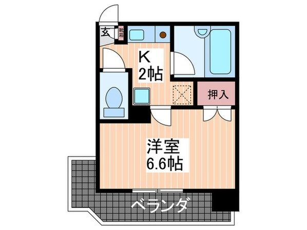 カルピオ吉島の物件間取画像